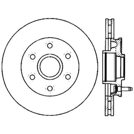 Centric Parts Gcx Brake Rotor, 320.65128 320.65128